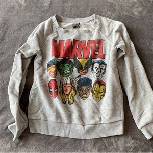 Marvel characters retro/vintage crewneck sweatshirt (Women’s S)